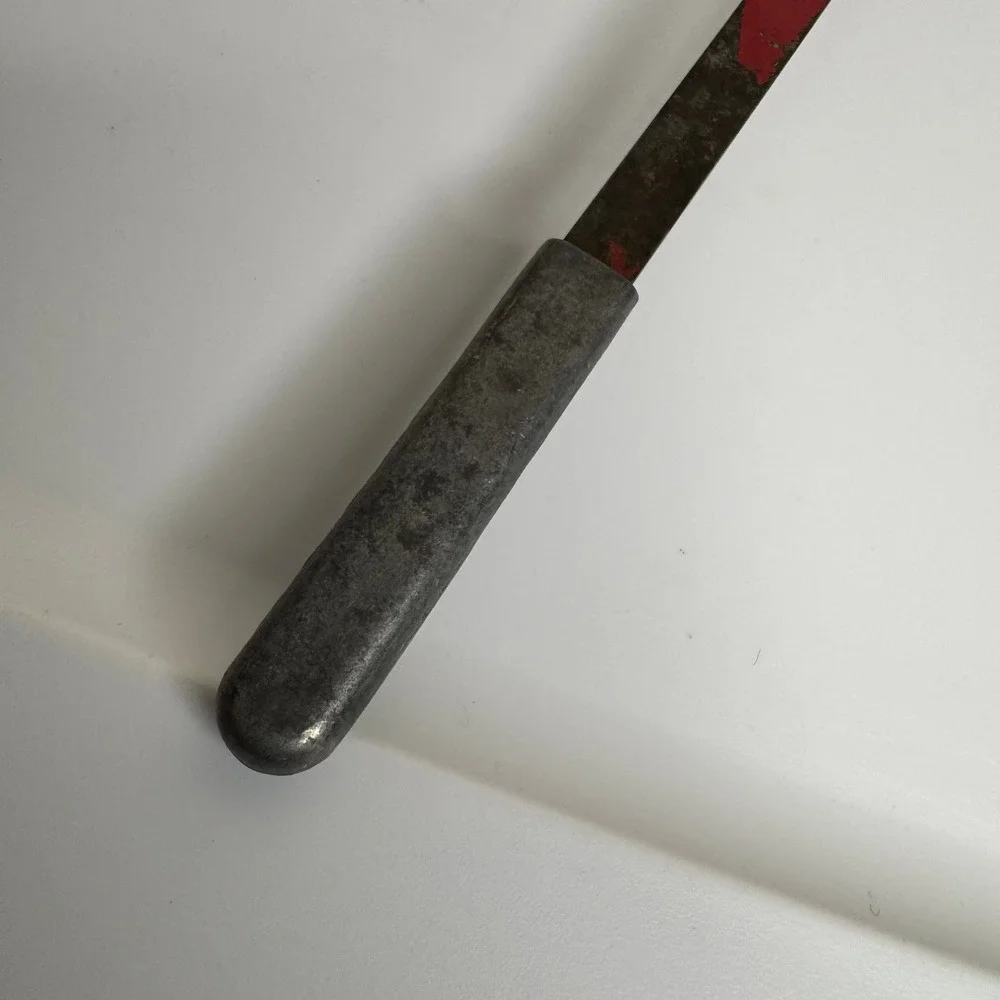 Antique Ice Thumper Breaker Red Primitive Kitchen Tool 10.5
